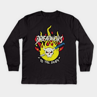 Dreadnoks Flaming Skull // 1984 Vintage Kids Long Sleeve T-Shirt